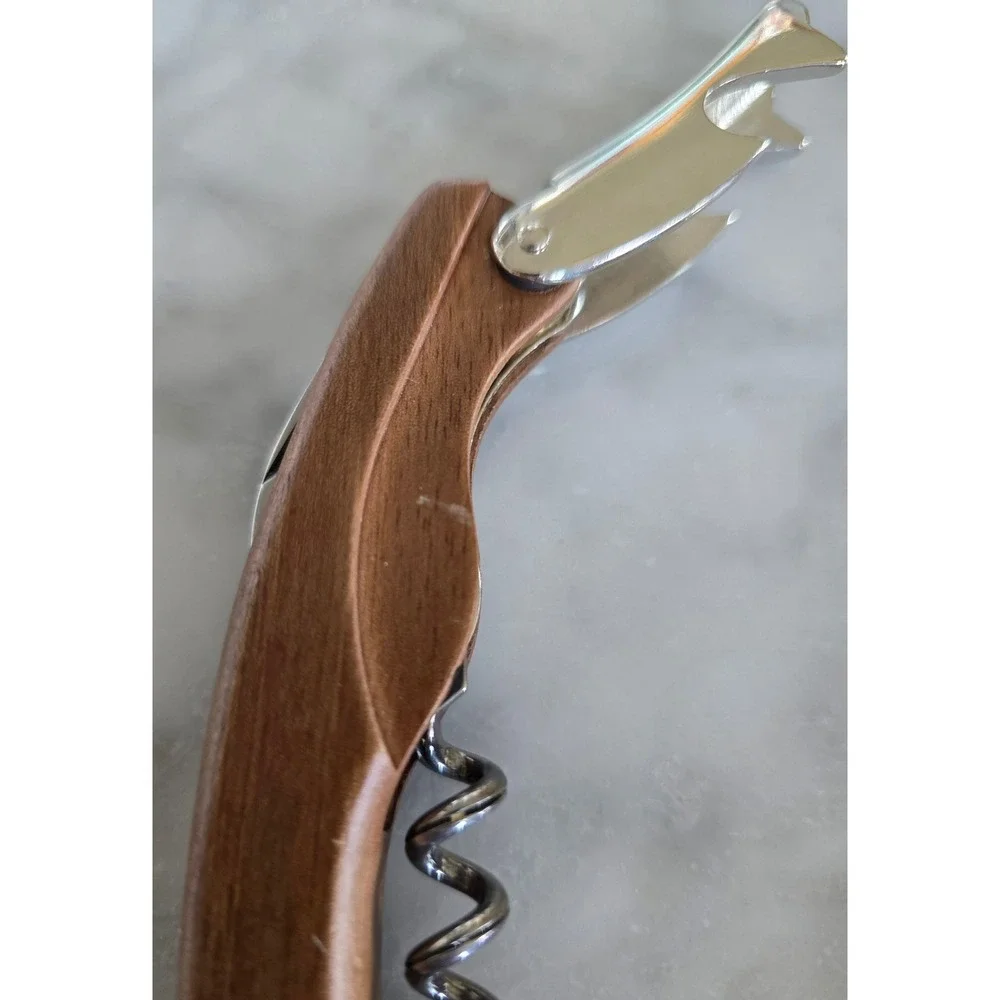 Legnoart Italy Wood Handle Sommelier Corkscrew Wine Opener with‎ Foil Cutter